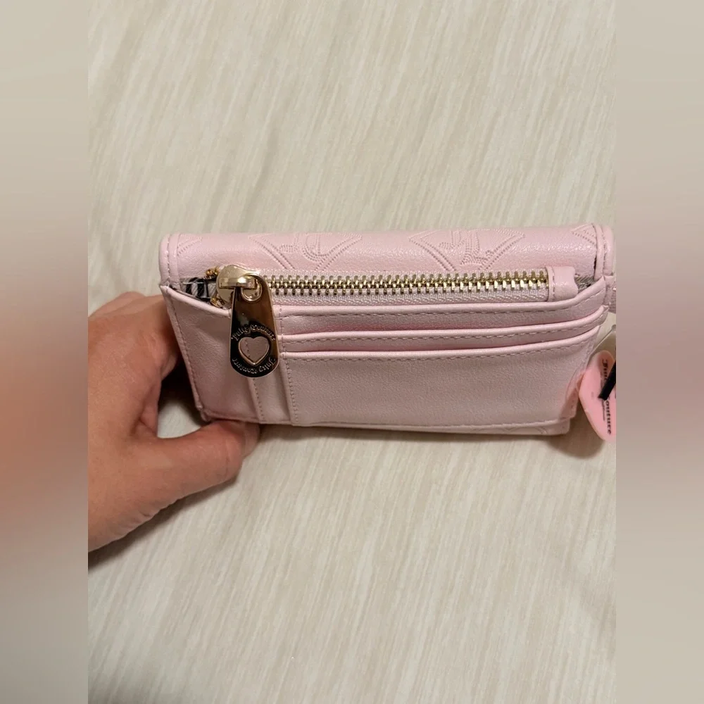Juicy Couture Top Notch Double Sided Trifold Wallet - Picture 3 of 11